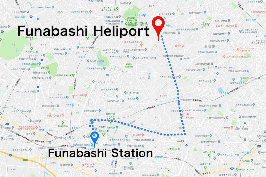 funabashi_heliport access map
