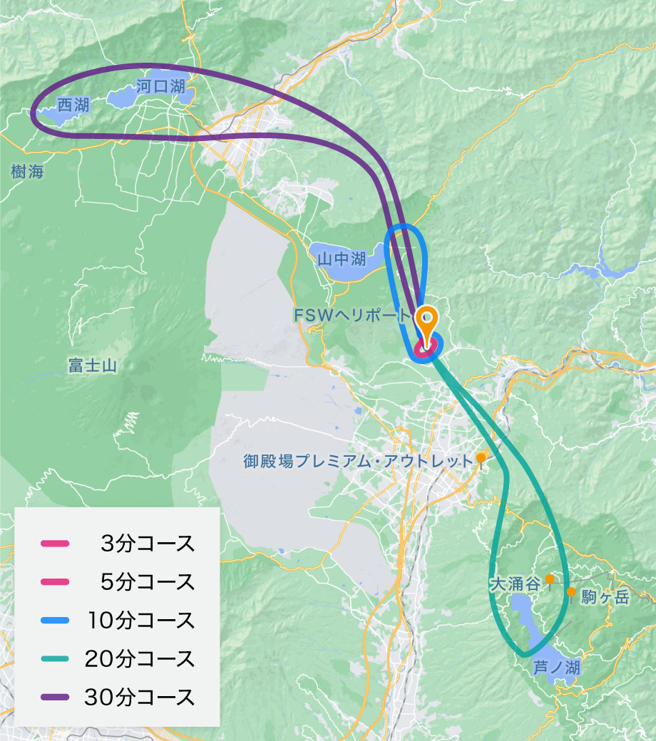 Fuji Speed Way Flight Courses