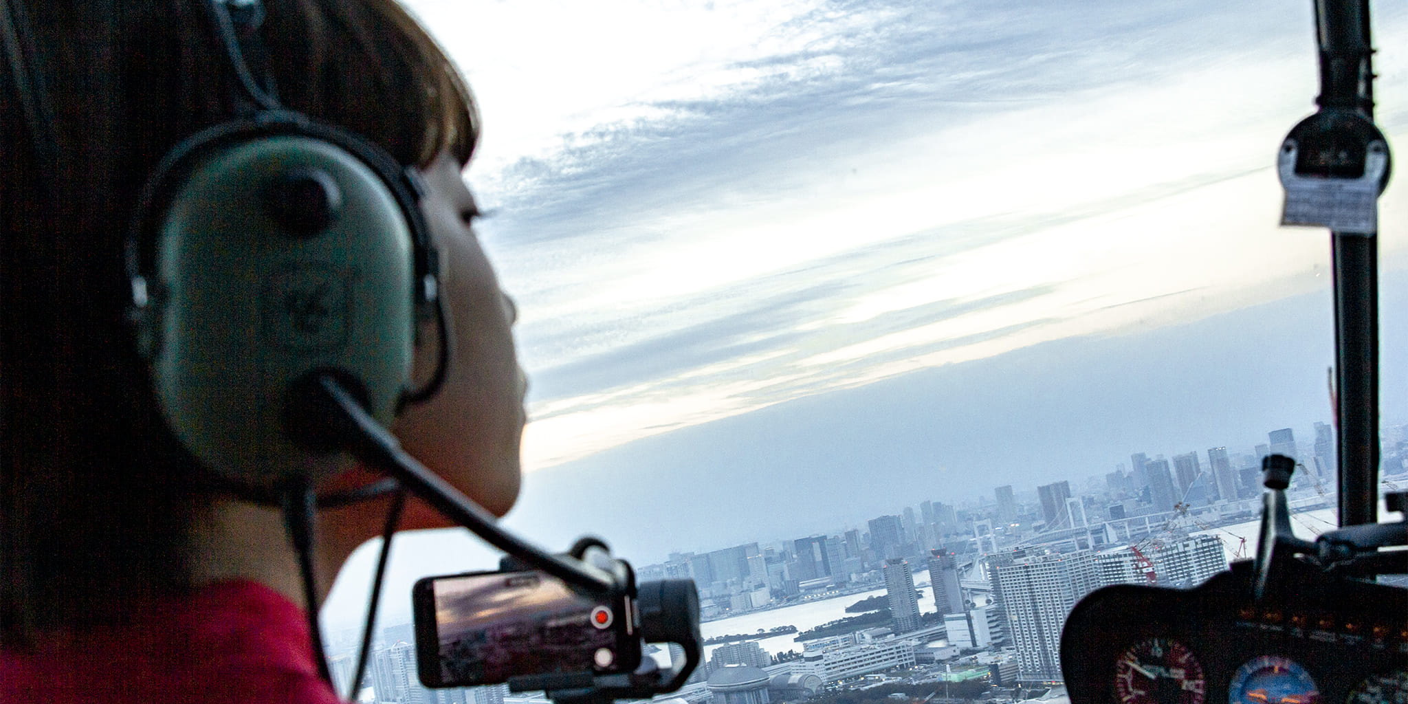 カメラ付きヘリ遊覧で大満足 Airos Skyview