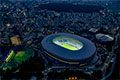 新国際競技場上空からの夜景