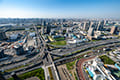 ヘリコプターで東京上空をフライトして見える有明、築地市場